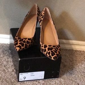 J.Crew  Isabelle Calf Hair Pumps- Leopard